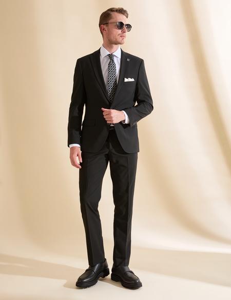 Siyah Slim Fit Takım Elbise - 50325155044