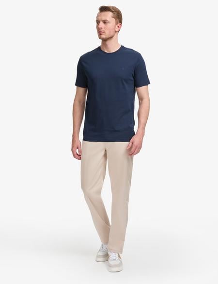 Lacivert Regular Fit %100 Pamuk Bisiklet Yaka Basic Tişört - 50325299040