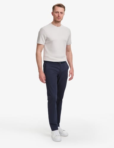 Lacivert Slim Fit Basic Kanvas Pantolon