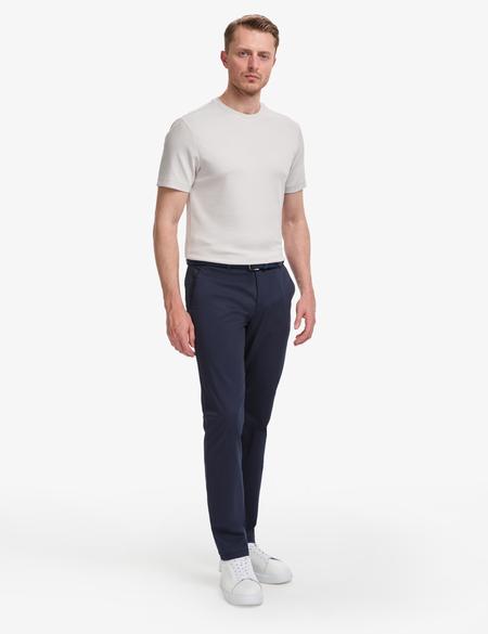Lacivert Slim Fit Kanvas Pantolon - 50321979095
