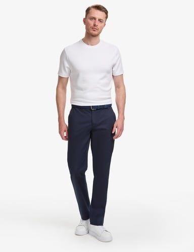 Lacivert Regular Fit Basic Kanvas Pantolon