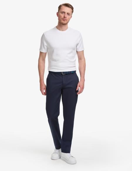 Lacivert Regular Fit Kanvas Pantolon - 50321988126