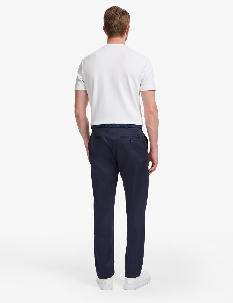 Lacivert Regular Fit Kanvas Pantolon