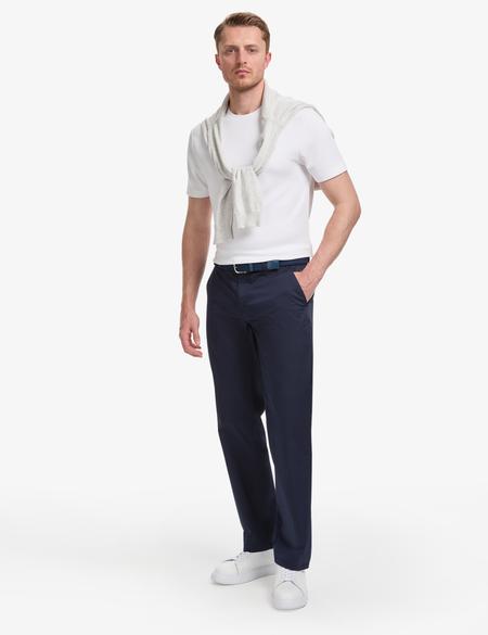 Lacivert Regular Fit Kanvas Pantolon - 50321988126