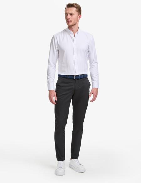 Beyaz Regular Fit Uzun Kollu Gömlek - 50320902061