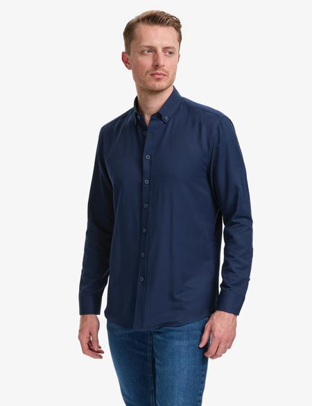 Lacivert Regular Fit Uzun Kollu Gömlek - 50320902071
