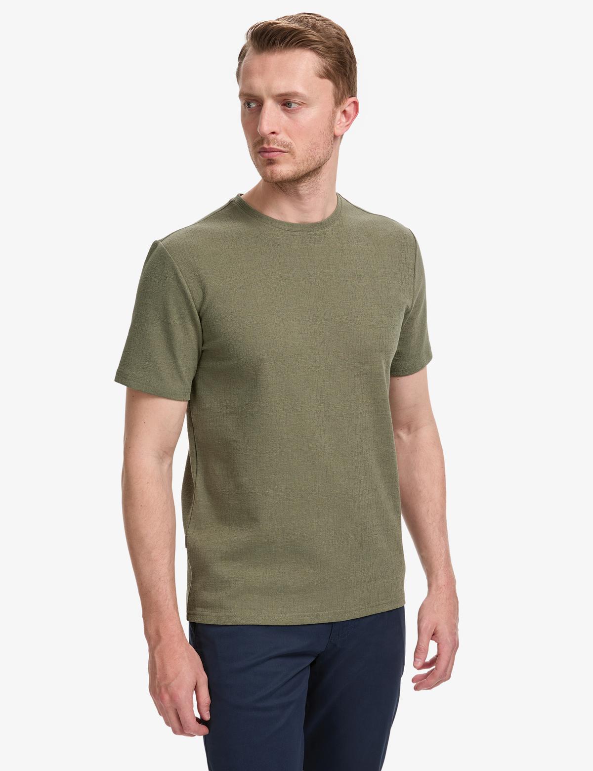 Haki Regular Fit Tişört - 50327857012