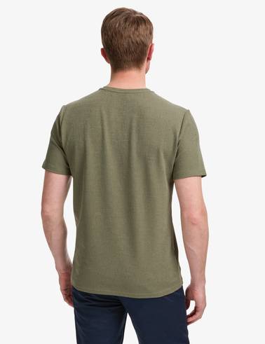 Haki Regular Fit Bisiklet Yaka Tişört