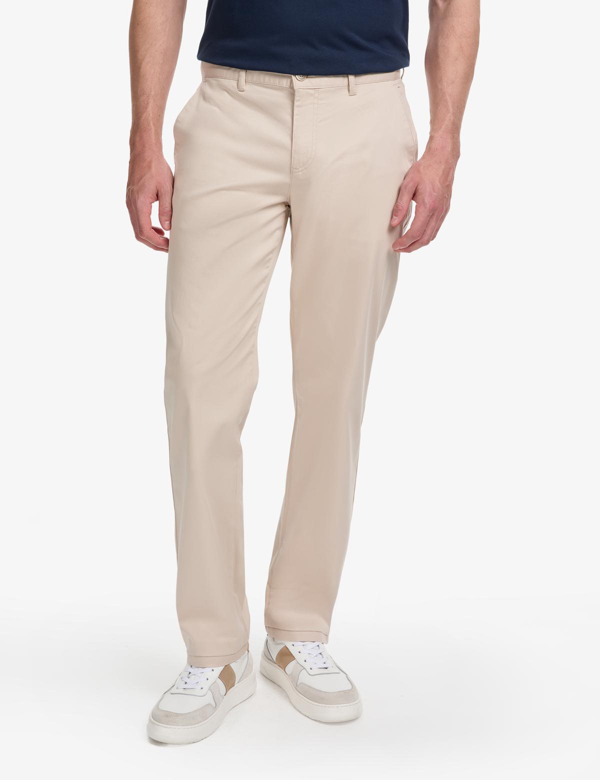 Bej Regular Fit Kanvas Pantolon - 50321988198
