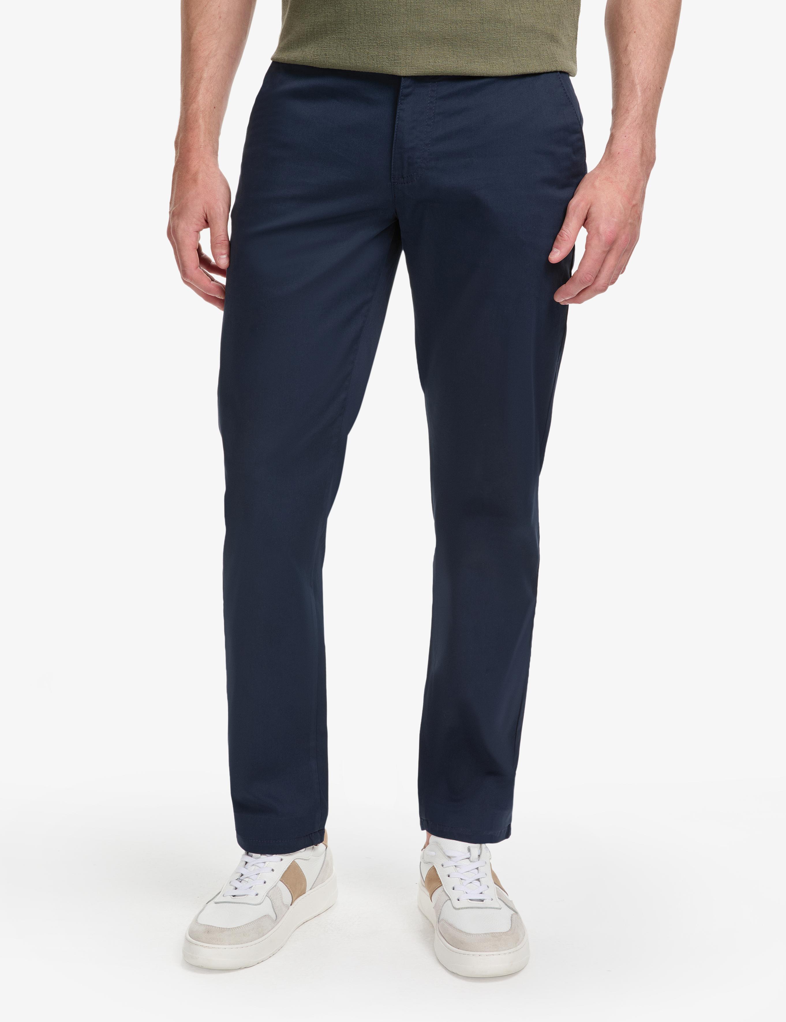 Lacivert Regular Fit Kanvas Pantolon