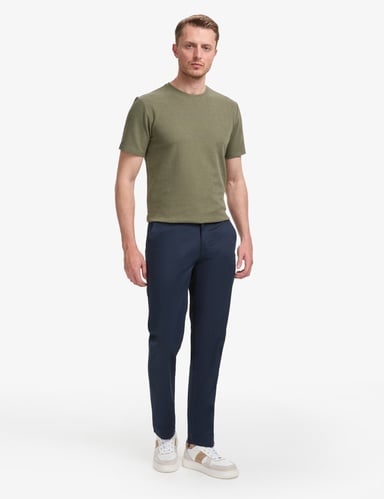 Lacivert Regular Fit Basic Kanvas Pantolon