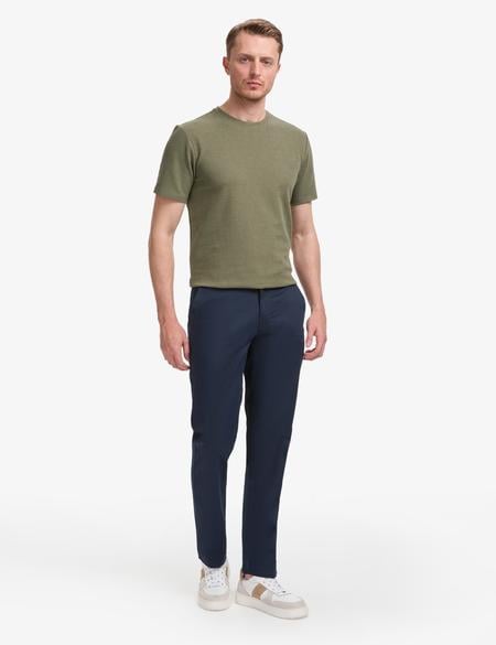 Lacivert Regular Fit Kanvas Pantolon - 50288510024