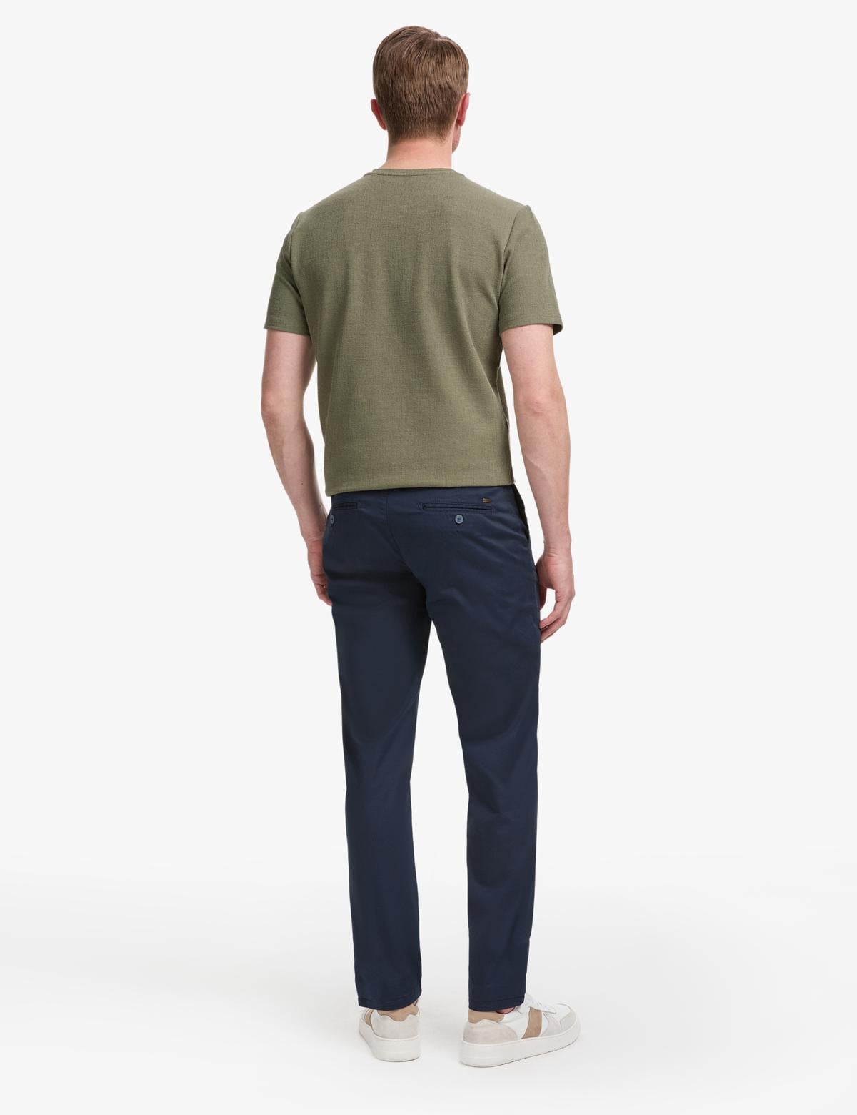 Lacivert Regular Fit Kanvas Pantolon - 50288510024