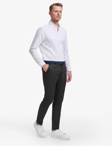 Siyah Slim Fit Kanvas Pantolon