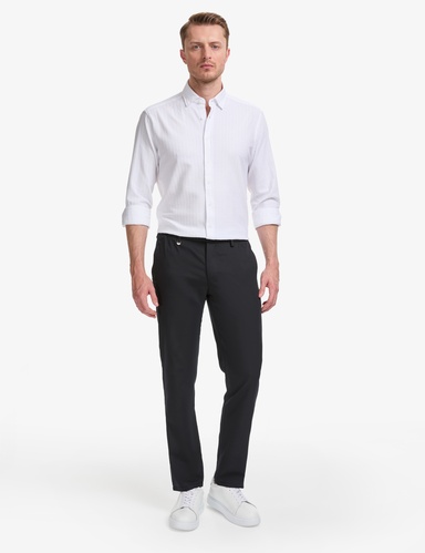 Lacivert Slim Fit Klasik Jogger Pantolon