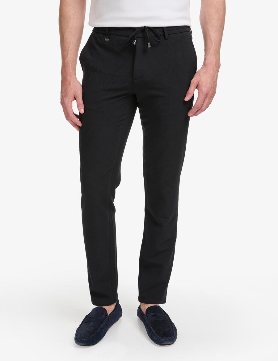 Lacivert Ex. Slim Fit Beli Kordonlu Klasik Jogger Pantolon