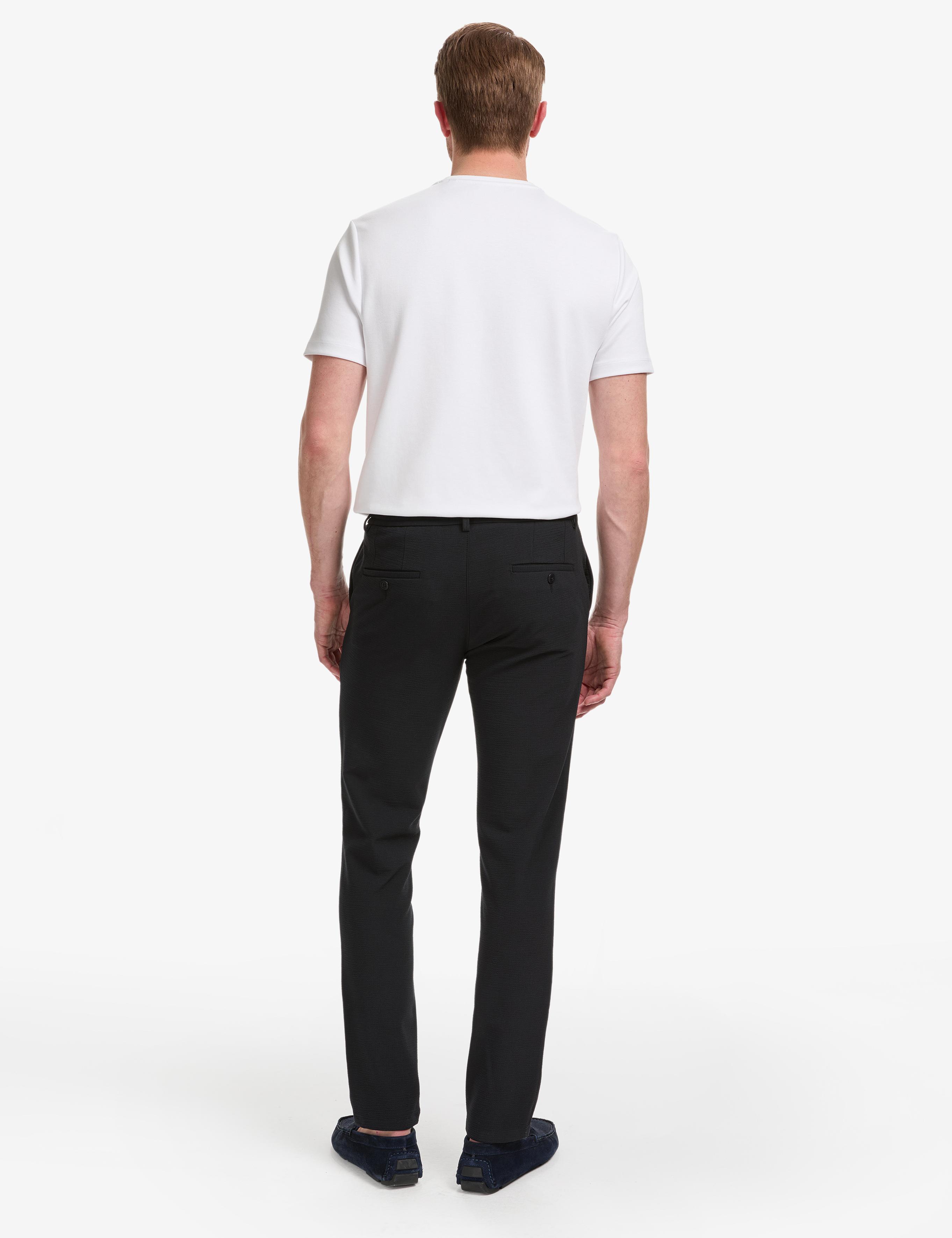 Lacivert Ex. Slim Fit Beli Kordonlu Klasik Jogger Pantolon
