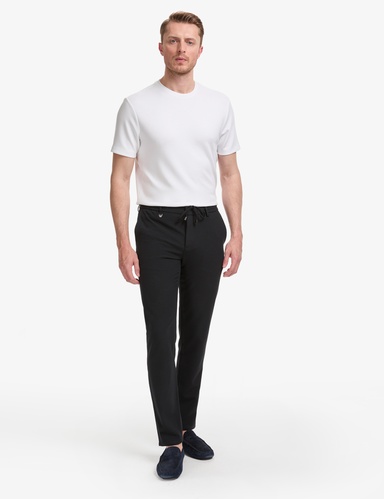 Lacivert Ex. Slim Fit Beli Kordonlu Klasik Jogger Pantolon