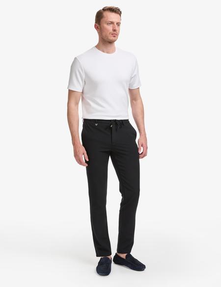Lacivert Ex. Slim Fit Beli Kordonlu Klasik Jogger Pantolon - 50324836006