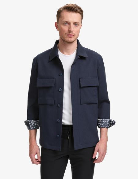 Lacivert Regular Fit Gömlek Ceket - 50319590011