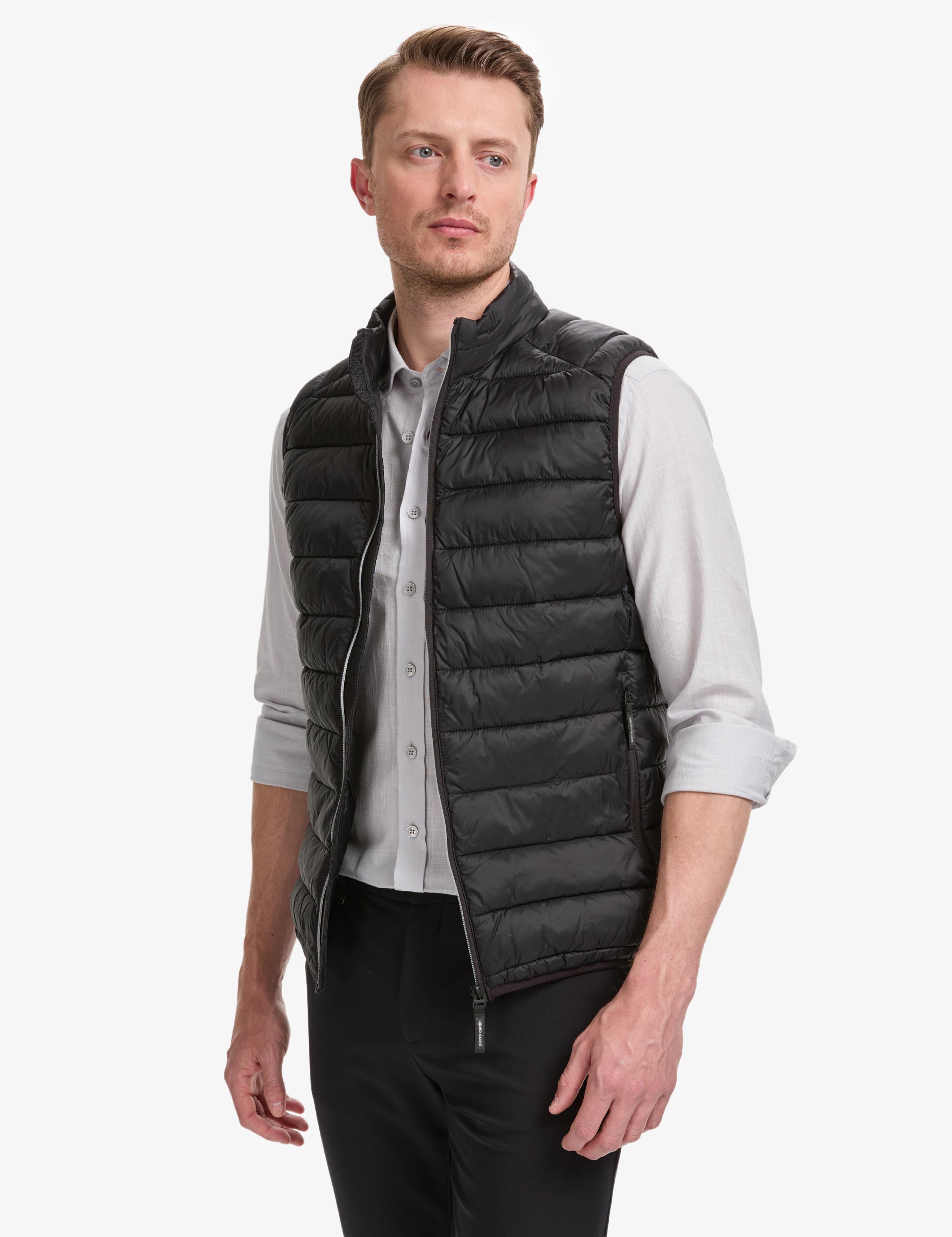 Siyah Cropped Slim Yelek