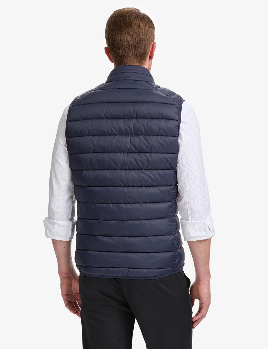 Lacivert Cropped Slim Yelek