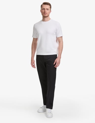 Siyah Regular Fit Basic Kanvas Pantolon