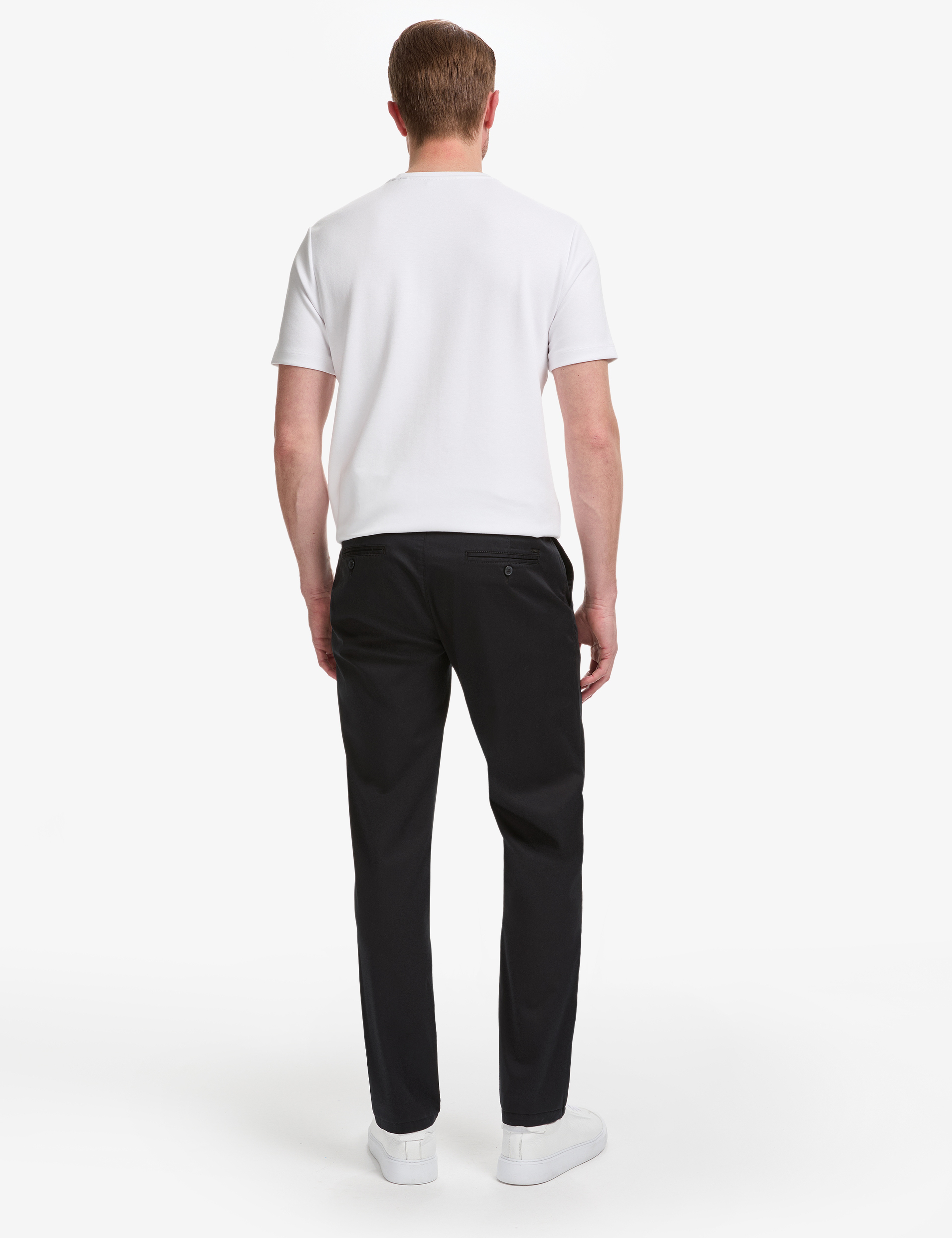 Siyah Regular Fit Basic Kanvas Pantolon - Image 4