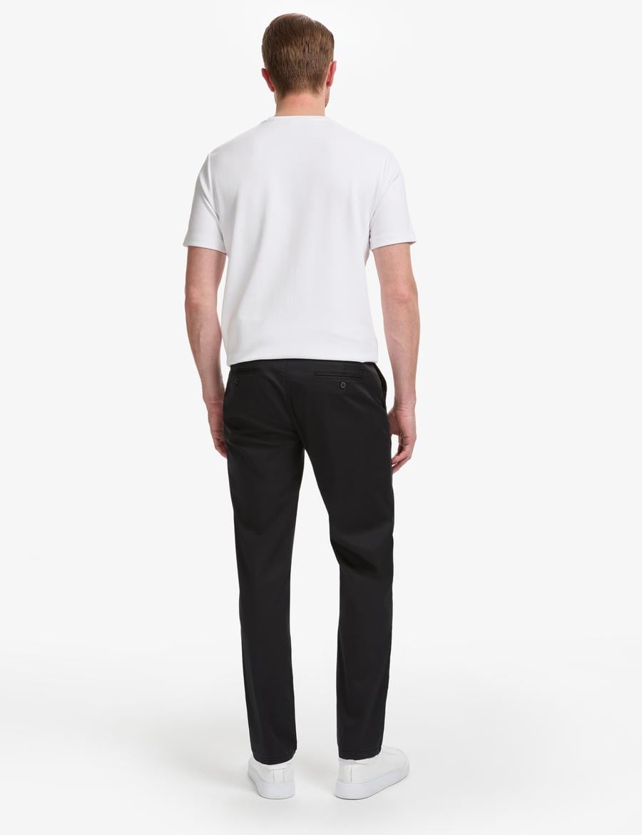 Siyah Regular Fit Kanvas Pantolon