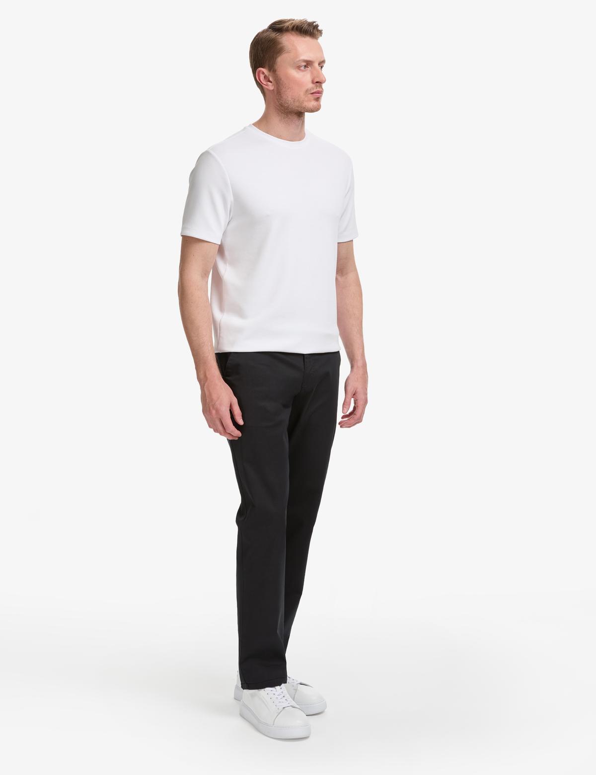 Siyah Regular Fit Kanvas Pantolon - 50321988024