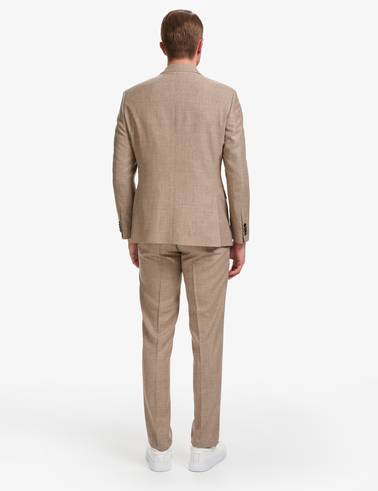 Açık Kahverengi Slim Fit Takım Elbise