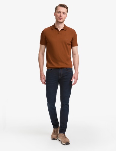 Koyu Lacivert Slim Fit Jean Pantolon