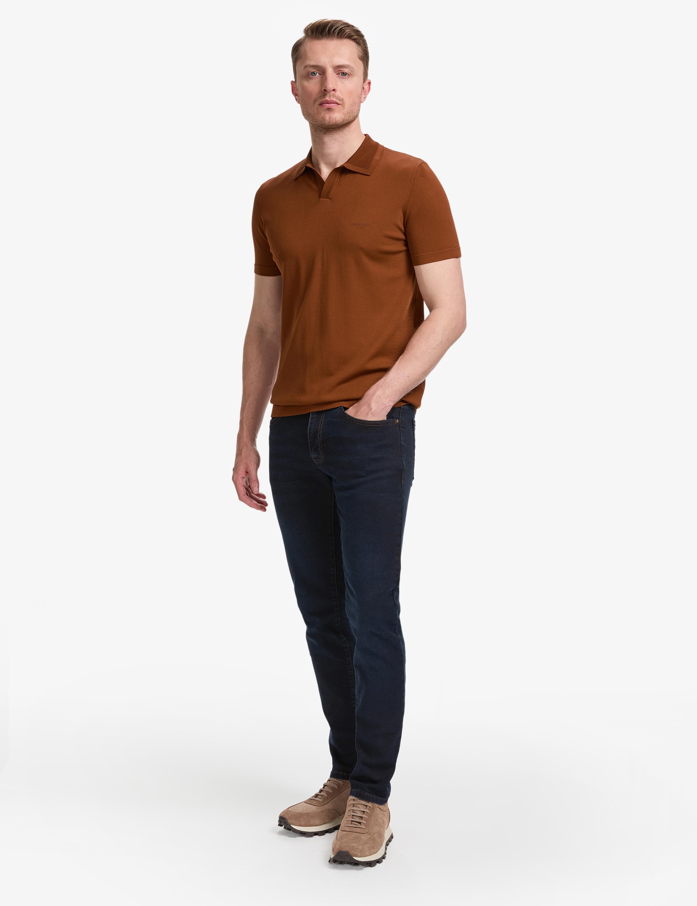 Koyu Lacivert Slim Fit Jean Pantolon