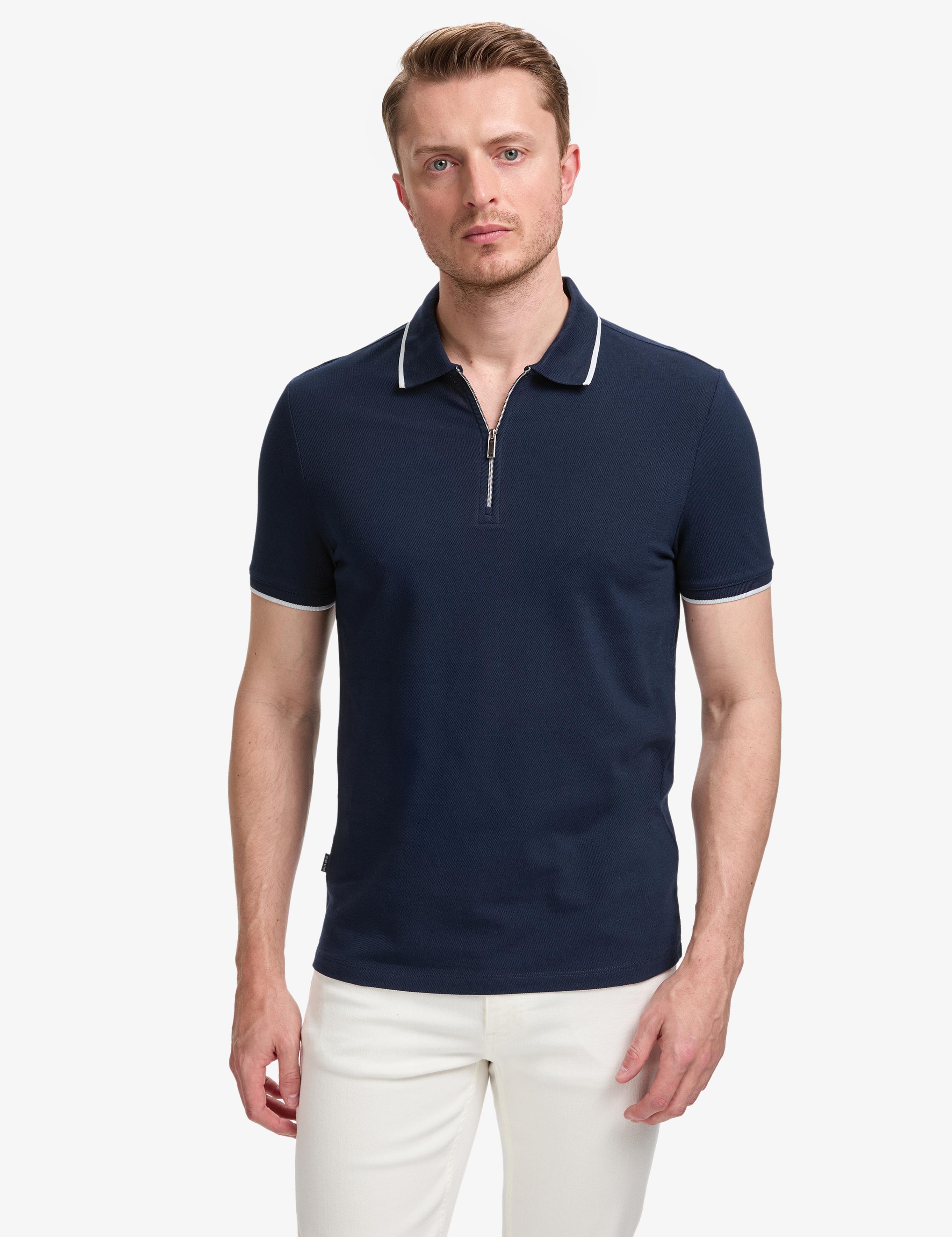 Lacivert Slim Fit Tişört