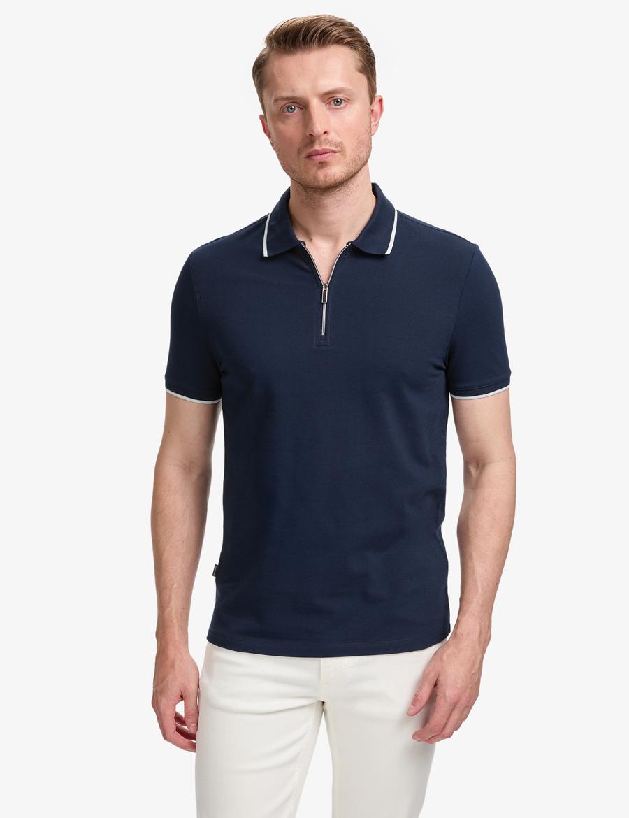 Lacivert Slim Fit Tişört