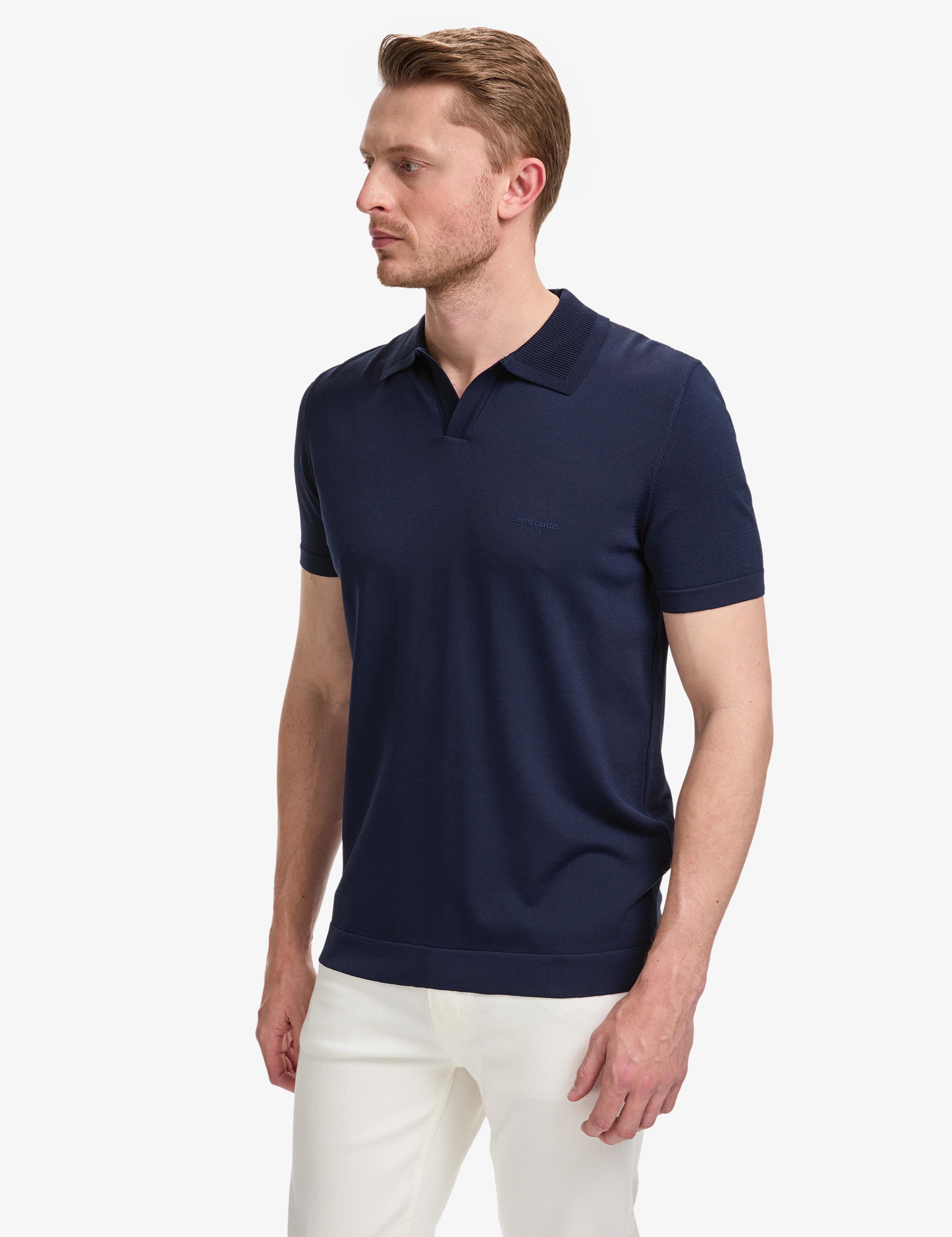 Lacivert Slim Fit Kazak