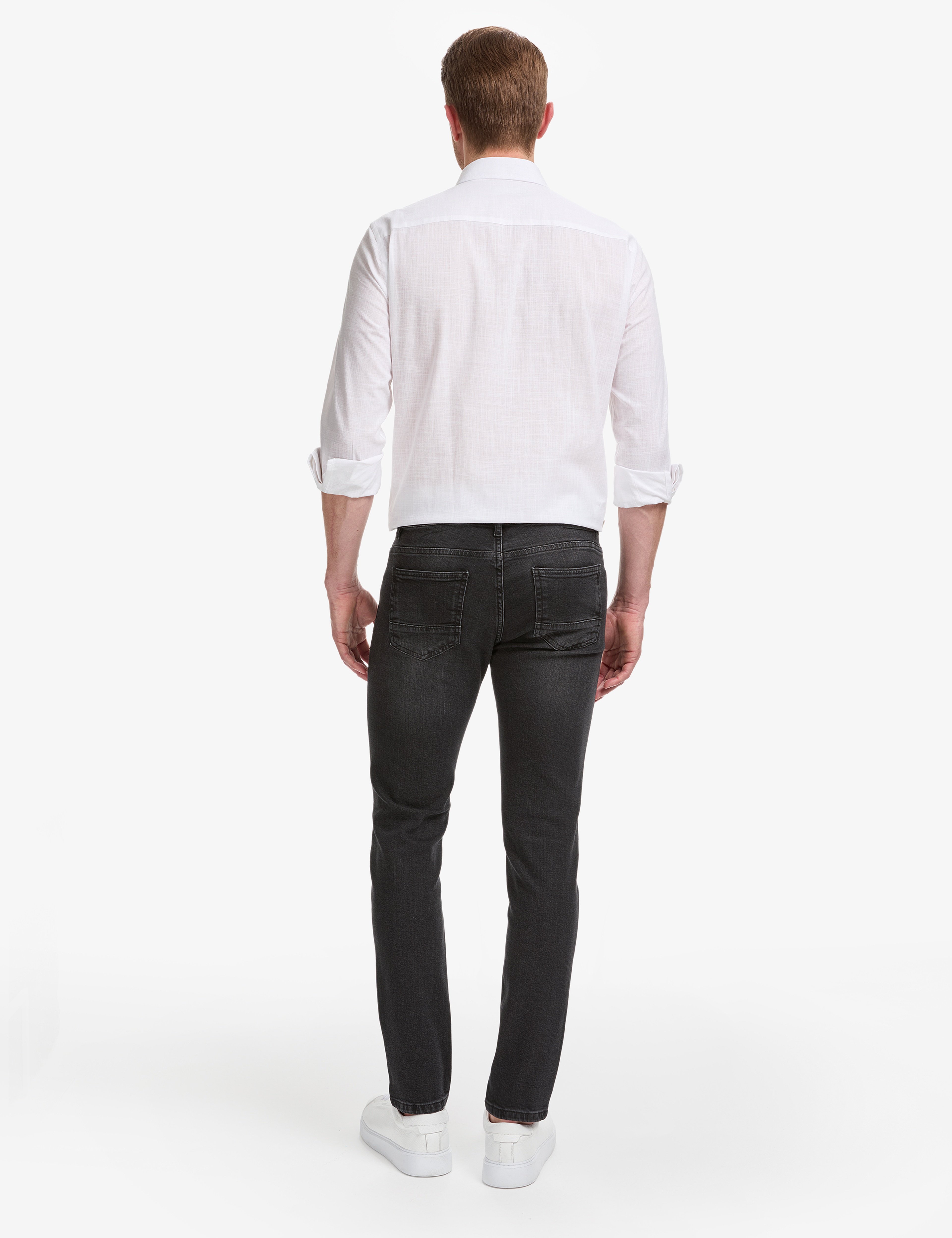 Siyah Slim Fit Jean Pantolon