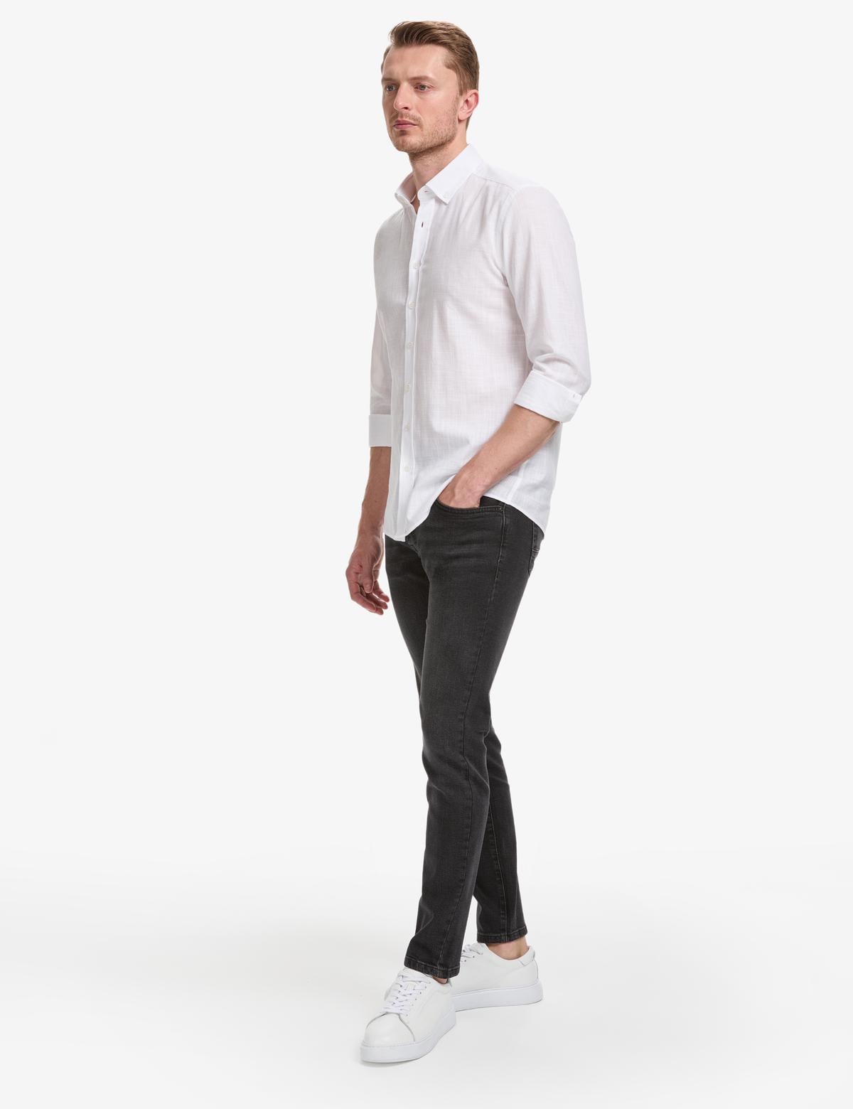 Siyah Slim Fit Jean Pantolon - 50327839007