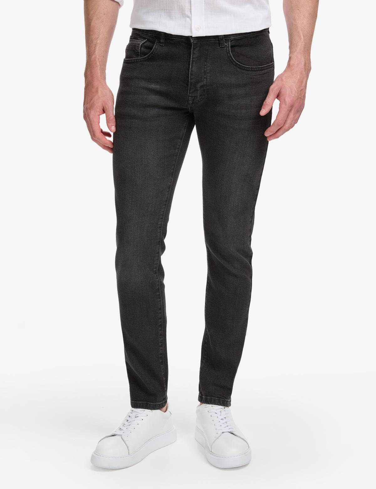 Siyah Slim Fit Jean Pantolon - 50327839007
