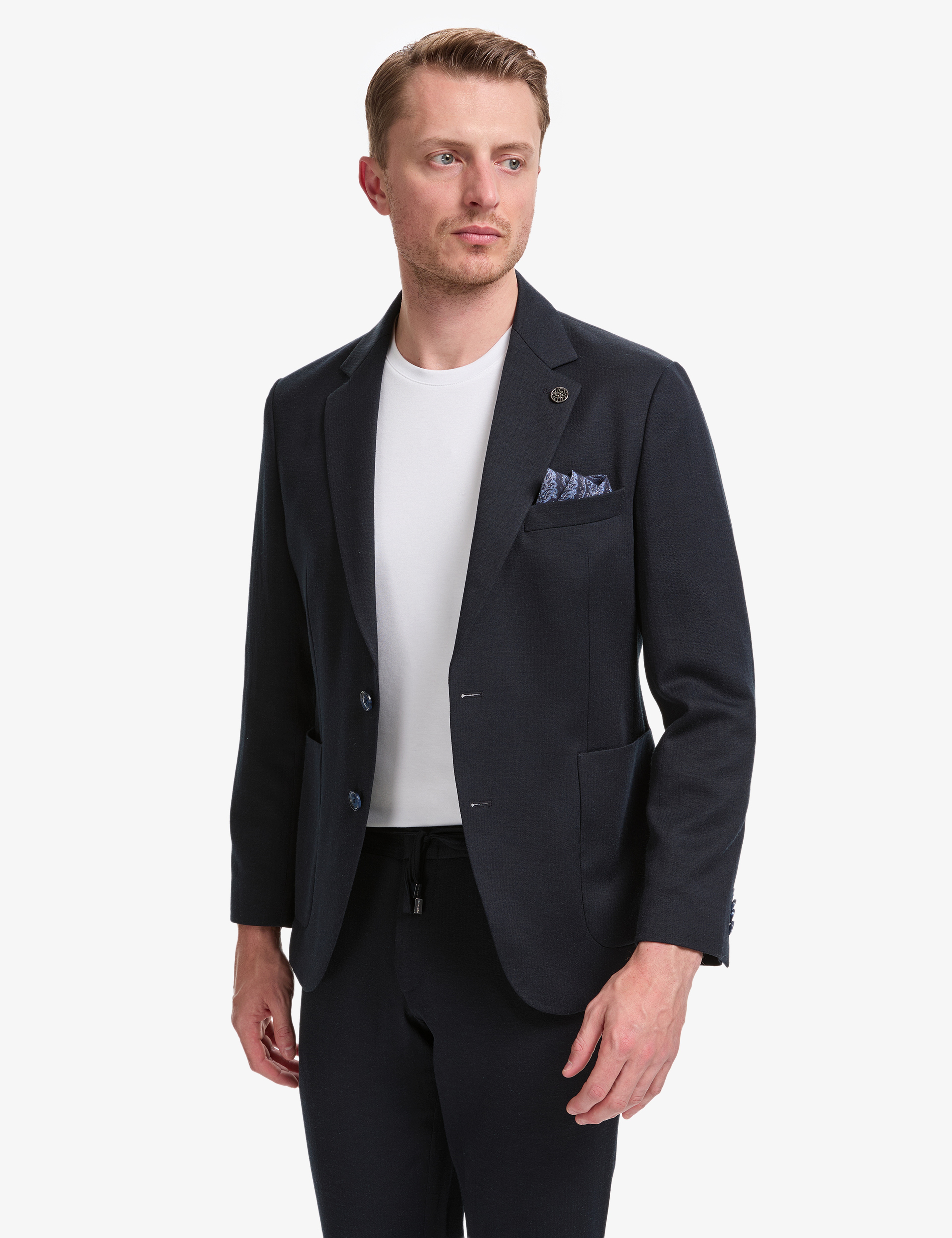 Lacivert Slim Fit Takım Elbise - Image 4