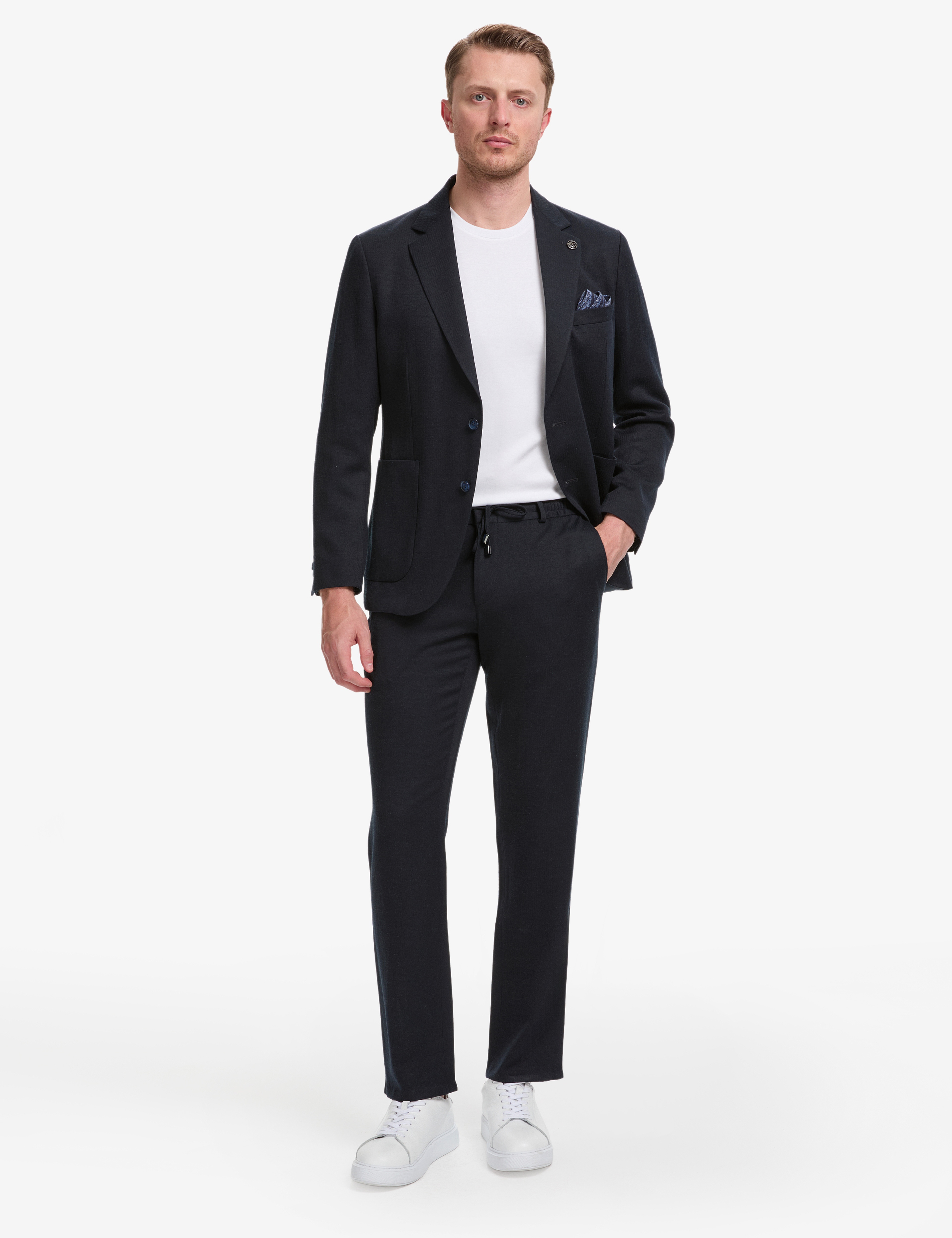 Lacivert Slim Fit Takım Elbise - Image 1