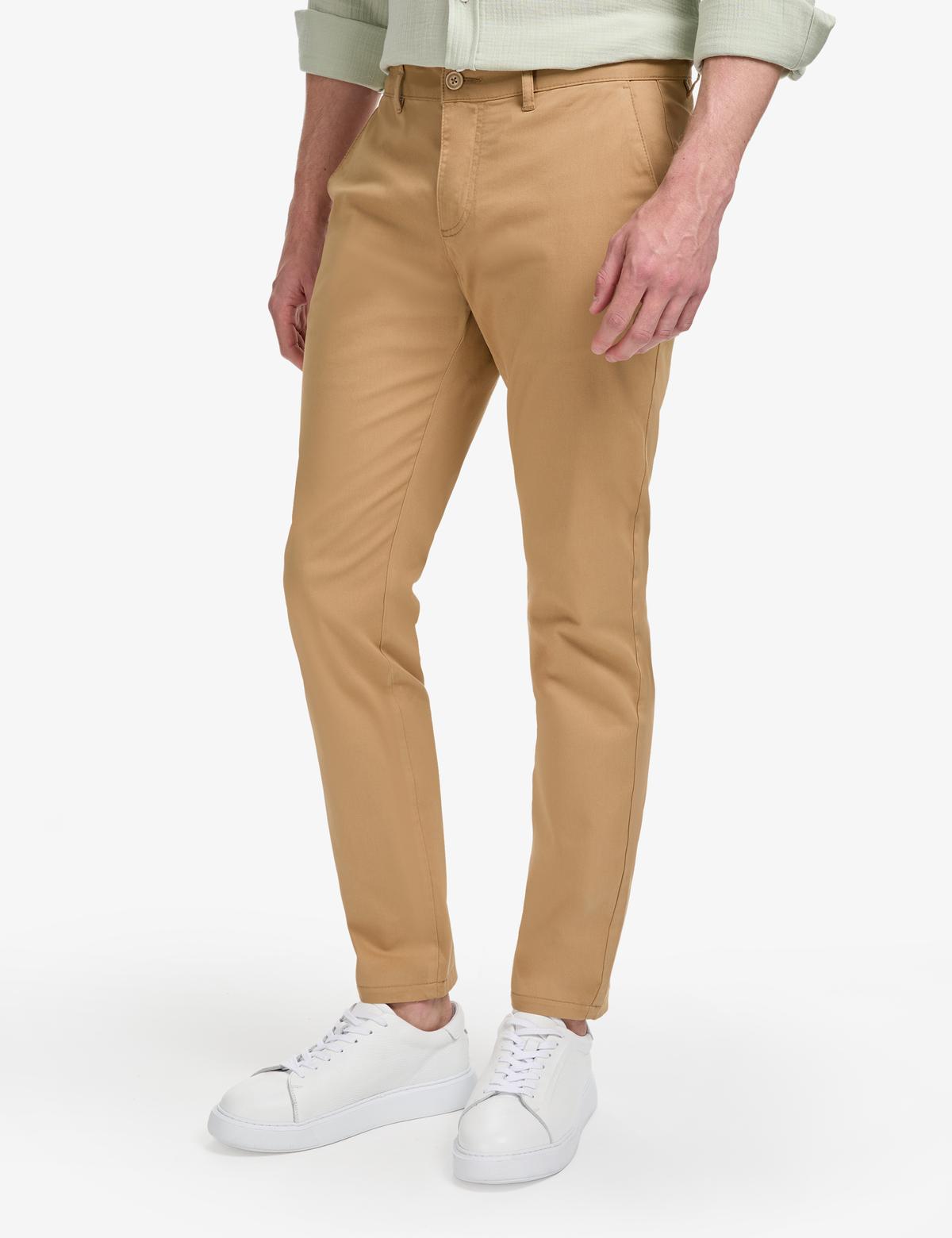 Camel Slim Fit Kanvas Pantolon - 50288511233
