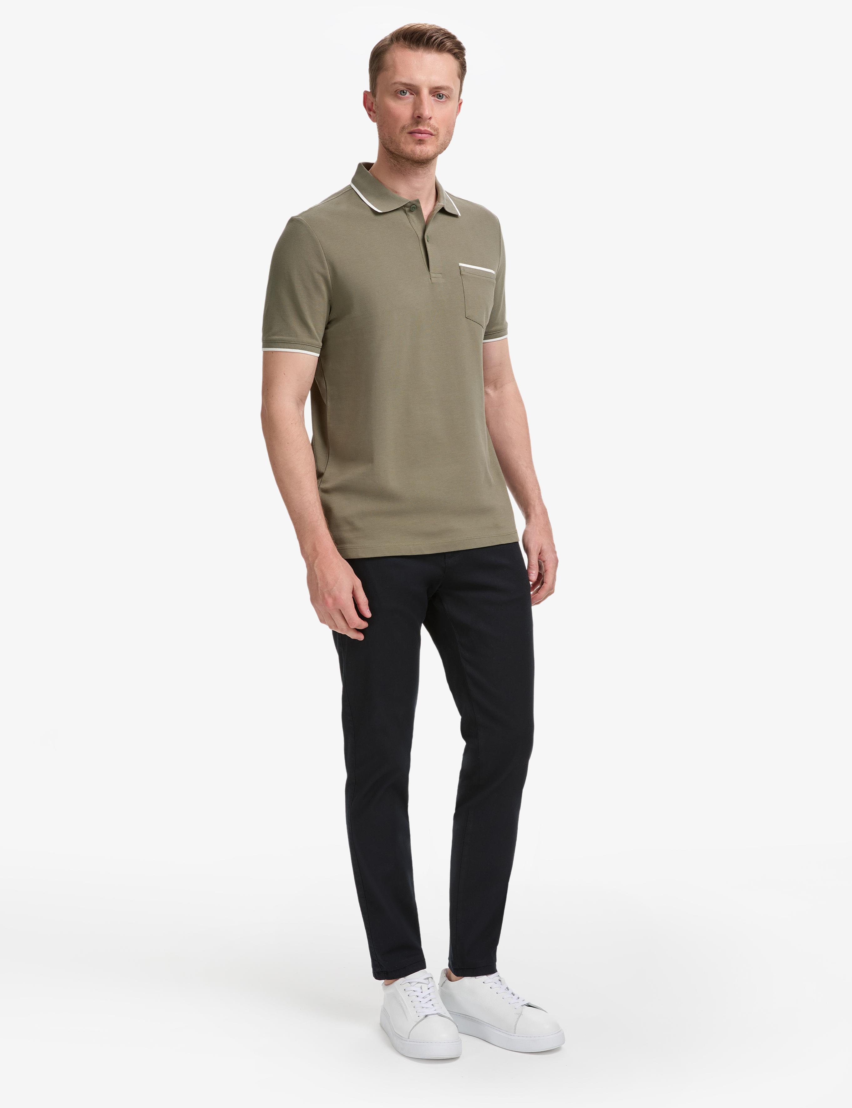 Lacivert Slim Fit Kanvas Pantolon