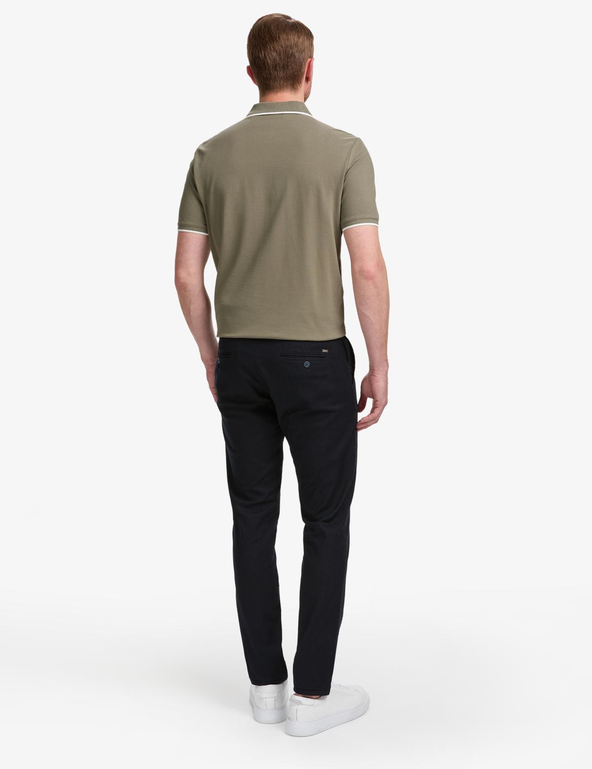 Lacivert Slim Fit Kanvas Pantolon - 50289194023