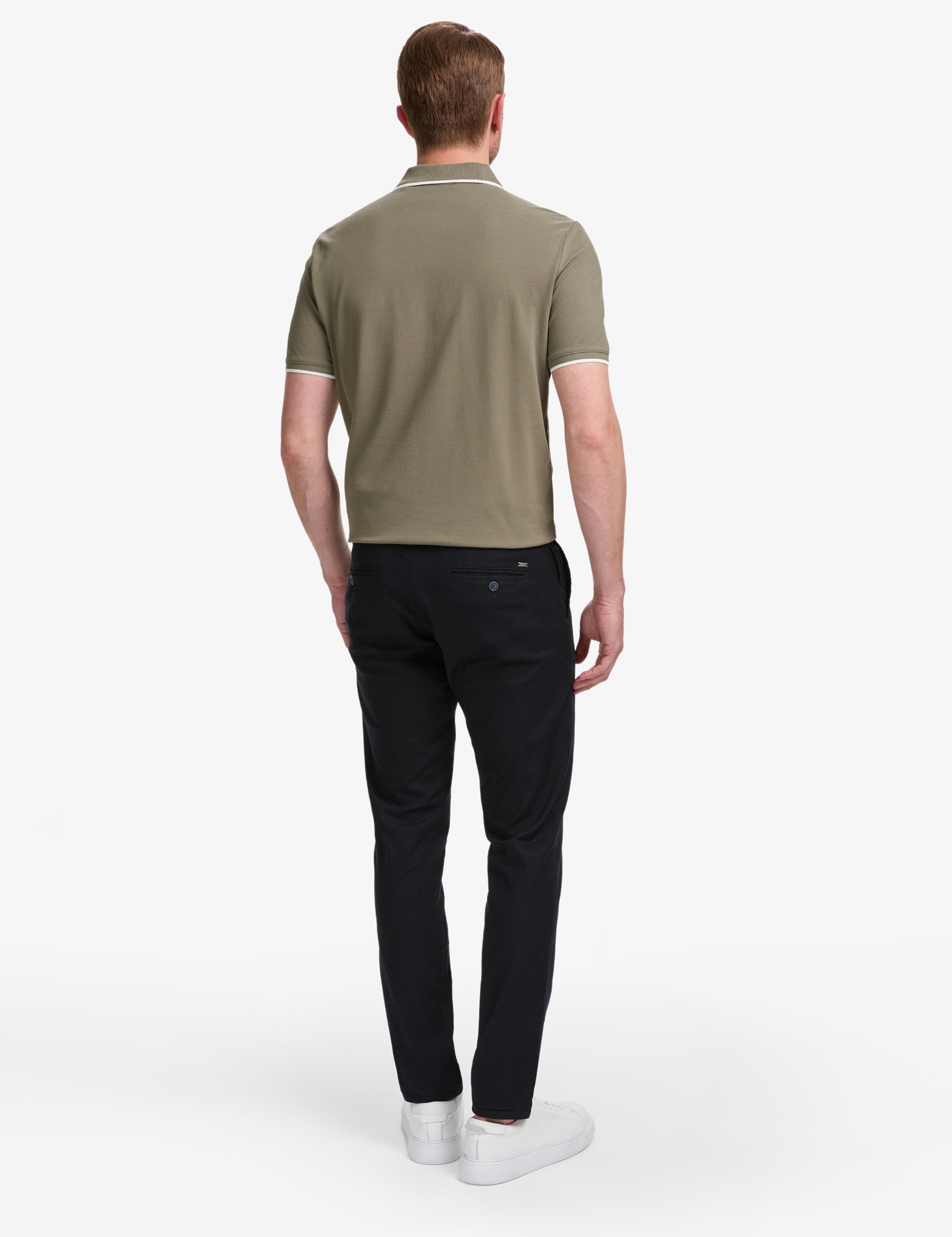 Lacivert Slim Fit Kanvas Pantolon