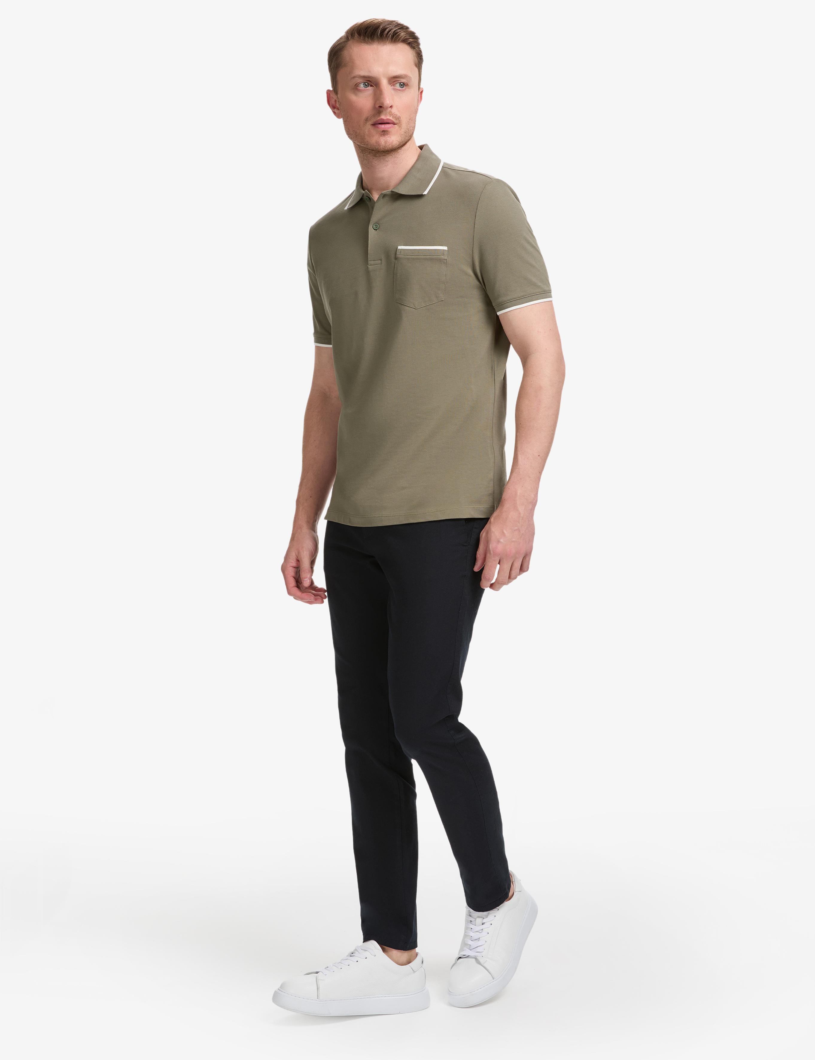 Lacivert Slim Fit Kanvas Pantolon