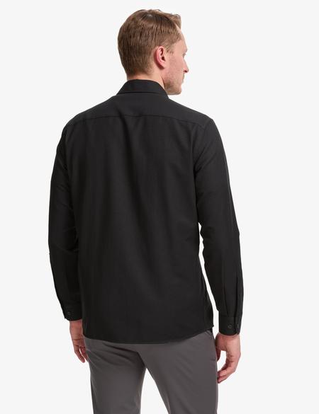 Siyah Oxford Slim Fit Kolay Ütülenebilir Gömlek - 50325365033
