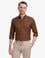 Koyu Kahverengi Oxford Slim Fit Kolay Ütülenebilir Gömlek