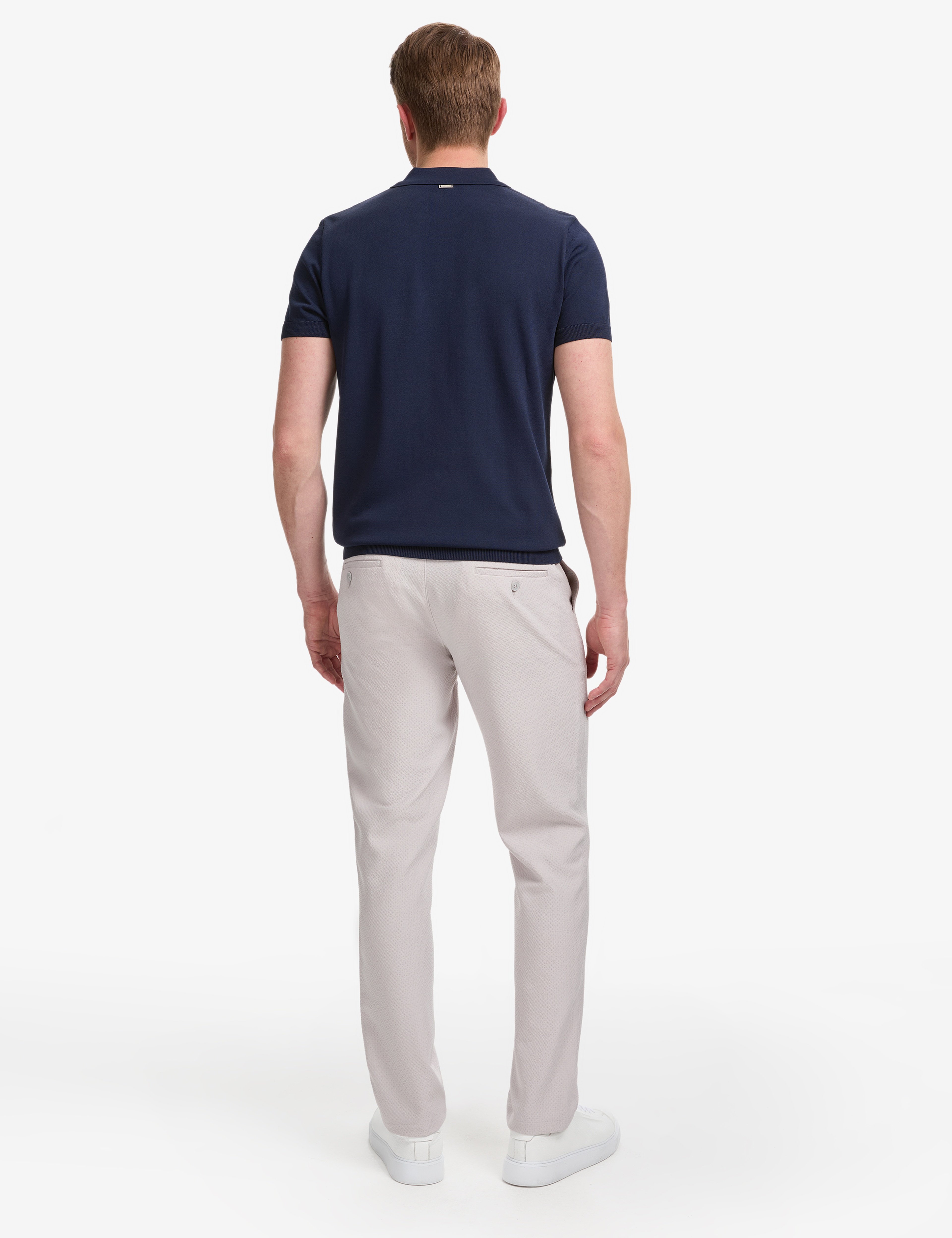 Gri Ex. Slim Fit Beli Kordonlu Pantolon