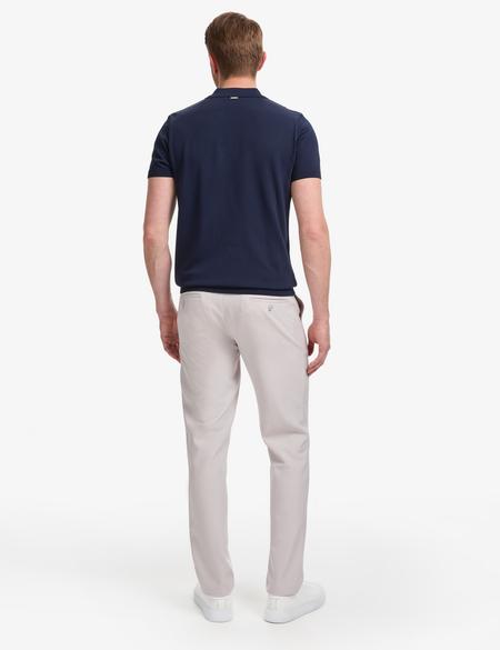 Gri Ex. Slim Fit Beli Kordonlu Pantolon - 50324265047